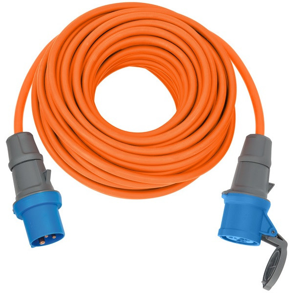 PUR-verlengkabel 25 meter 3x2,5 oranje